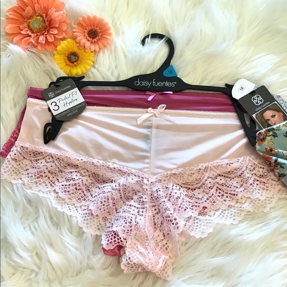 Daisy Fuentes Intimates 3 Pack Microfiber Perfect Fit Hipster Panties - Picture 5 of 11